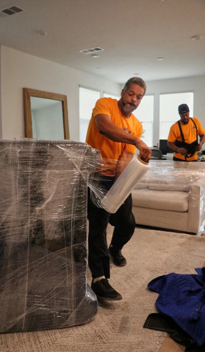 Moving truck at residential property